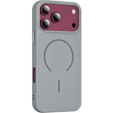 SDT Apple iPhone 18 Pro Azus Magsafe Kapak - Gri