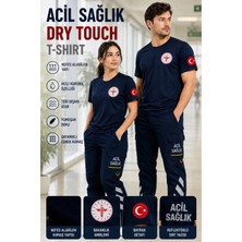 Raven Uniform Att Tişörtü 112 Acil Sağlık, Paramedik, Dry Touch Penye Tshirt Lacivert, Beyaz ve Kırmızı Tişört Acil Sağlık Tişörtü Kadın Erkek Amblemli Armalı Nefes Alan Spor Kumaş