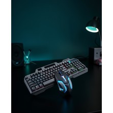 Hazal Boutique Mekanik Oyuncu Klavye ve Mouse Seti XUCZPG8018KLAVYEEEEE-3