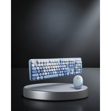 Hazal Boutique Retro Daktilo Stili Kablosuz Klavye Mouse Seti UCZZZQW02KLAVYEMOUSE