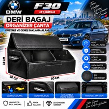 Furens Bmw F30 Uyumlu Oto Bagaj Organizeri Deri Bagaj Kutu Çanta