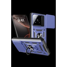 Urfakent Xiaomi Mi 15T Uyumlu Pars Lens Yüzüklü Silikon - Lacivert