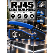 RJ45 - RJ11 Kablo Sıkma Pensesi  Ethernet Kesme Soyma Çakma Aparatı