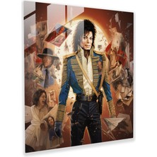 Popcas Micheal Jackson Cam Tablo Sanatı - Modern Sanat Ikonik Görüntüler
