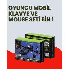 Hazal Boutique 5in1 Bt5.3 Mobil Oyun Kiti Klavye Mouse Dönüştürücü Seti