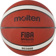 Molten B6G3800 FIBA Onaylı 6 No Turuncu Basketbol Topu PU Deri Malzeme ile Yüksek Performans