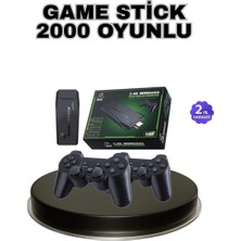 Hazal Boutique Kablosuz 4K Retro Atari Game Stick – 2 Kollu, 20000 Hazır Oyun