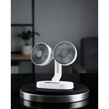Hazal Boutique USB Şarjlı Çift Kafalı Vantilatör XUCZZZSP01FAN-1