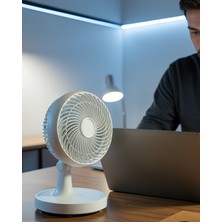 Hazal Boutique Masaüstü Mini Fan 2 Hızlı Otomatik Salınımlı 150 mm