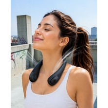 Hazal Boutique Taşınabilir Boyun Fanı 4 Fanlı Turbo Sistem UCZZZBL9BOYUNFANI-4