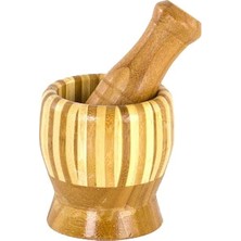 Balsa Bambu Havan Ahşap Malzeme ile Mutfak İçin Pratik Kullanım