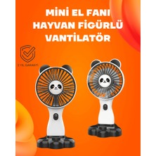 Hazal Boutique Kompakt Tasarımlı USB Şarjlı Mini Fan – Hayvan Figürlü Vantilatör