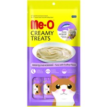 Me-O Creamy Deniz Tarağı&ton Balığı Kedi Ödülü 4X15 gr