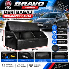 Furens Fiat Bravo Uyumlu Oto Bagaj Organizeri Deri Bagaj Kutu Çanta