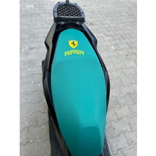 Utku Giyim Baskılı Tüm 50 cc 100 cc 125 cc Scooterlara Uyumlu Motosiklet Sele Kılıfı Yeşil Renk