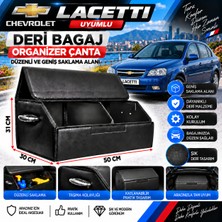 Furens Chavrolet Lacetti Uyumlu Oto Bagaj Organizeri Deri Bagaj Kutu Çanta