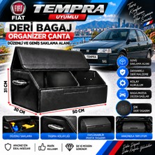 Furens Fiat Tempra Uyumlu Oto Bagaj Organizeri Deri Bagaj Kutu Çanta