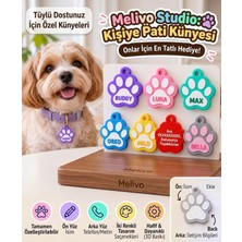 Kişiye Özel Isimli Pati Evcil Hayvan Künyesi 3D Çift Renk Kedi Köpek Tasma Ucu Isimliği