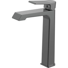 Creavit Stark Uzun Lavabo Armatürü Gun Grey