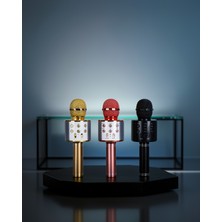 Rüzgar Dekor Taşınabilir Karaoke Mikrofon Bluetooth USB Aux Girişli Xuczzzkaraokemikrofon-2