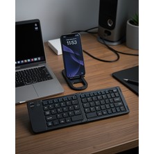 Rüzgar Dekor Katlanabilir Bluetooth Klavye Usb-C Şarjlı UCZZKB07-3