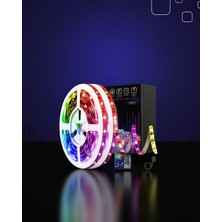Rüzgar Dekor 10 Metre USB Rgb Kumandalı Akıllı Şerit LED XUCZ10MŞERİTLED-5