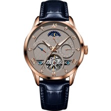 Kronen&söhne KS4012 Taupe Tourbillon Mekanik Otomatik Erkek Kol Saati