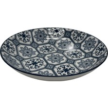 Touch Me Porselen Çini Desen Çukur Tabak 20 cm 3 Adet