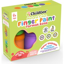 Childgen Süper Yıkanabilir Parmak Boya 6 x 50 ml 5 Adet