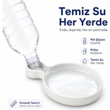 Pet Şişeye Takılan Köpek Su Kabı Seyahat Tipi Taşınabilir Suluk Aparatı