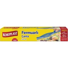 Koroplast Fermuarlı Çanta Büyük Boy 10'lu 5 Adet