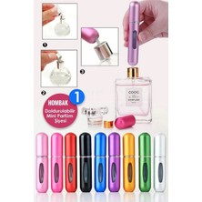 1ADET Taşınabilir Mini Doldurmalı Parfüm Şisesi Cep Parfümü Seyahat Tipi Içi 5 ml