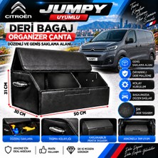 Furens Citroen Jumpy Uyumlu Oto Bagaj Organizeri Deri Bagaj Kutu Çanta