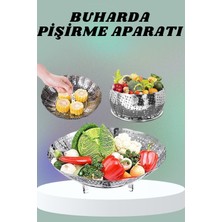 Alemdar Pazarlama Paslanmaz Çelik Buharda Sebze Pişirme Haşlama Aparatı Buharlı Pişirici