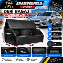 Furens Opel Insignia Uyumlu Oto Bagaj Organizeri Deri Bagaj Kutu Çanta