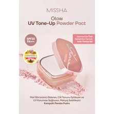 Cilt Tonunu Eşitleyen Makyaj Sabitleyici Pembe Pudra MISSHA Glow UV Tone-Up Powder Pact SPF30 PA+++
