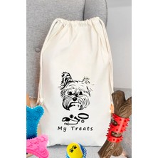Yıkanabilir Tür Desenli 100% Pamuk Köpek Eşya ve Mama Düzenleyici Torba - Perro