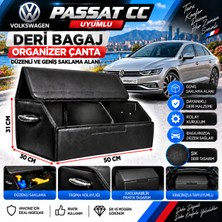 Furens Volksvogen Passat cc Uyumlu Oto Bagaj Organizeri Deri Bagaj Kutu Çanta