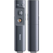 Vionna Baseus Orange Dot Kablosuz Sunum Kalemi (Lazer), Gri