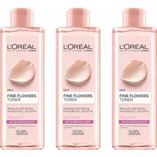 L'oréal Paris Değerli Çiçekler Kuru ve Hassas Ciltler Için Tonik 3 x 400 ml