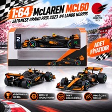 Bezos 1/64 Mclaren MCL60 Japanese Grand Prix 2023 #4 Lando Norris - x Ixo Models (Adet Fiyatıdır) Dmc