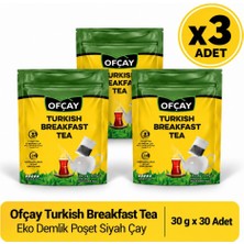 Ofçay Turkish Breakfast Tea Eko Demlik Poşet Siyah Çay 30 G x 30 Adet 3\'lü Set