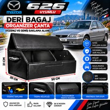 Furens Mazda 626 Uyumlu Oto Bagaj Organizeri Deri Bagaj Kutu Çanta