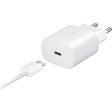 MobileGaraj 25W Hızlı Şarj Adaptörü Type-C ile Samsung Galaxy A20 A30 A50 A70 M20 Uyumlu