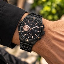 Ferrucci Fonksiyonları Aktif Siyah Renk Spor Model Çelik Erkek Kol Saati
