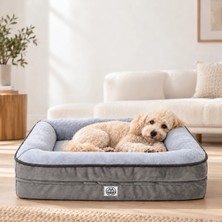 Jungolica Pet Products Felix, Visco Süngerli, Ultra Yumuşak, %100 Su Geçirmez, Çıkarılabilir Kılıflı, Kedi Ve Köpek Yatağı