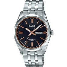 Casio MTP-1335D-1A2 Gümüş Renk Çelik Kordon Takvimli Klasik Erkek Kol Saati