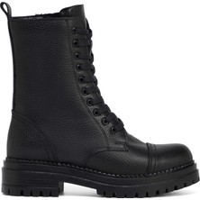 Tergan Siyah Hakiki Deri Kadın Bot - K26K1BT68972-A41