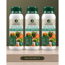 Carbonado Plant Grow Food 1l Sıvı Organik Gübre 3'lü Set