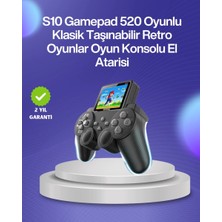 Royaleks 500 Oyunlu Nostaljik El Tipi Oyun Konsolu, Taşınabilir Şarjlı Cihaz, Renkli Ekran ve Tv Destekli